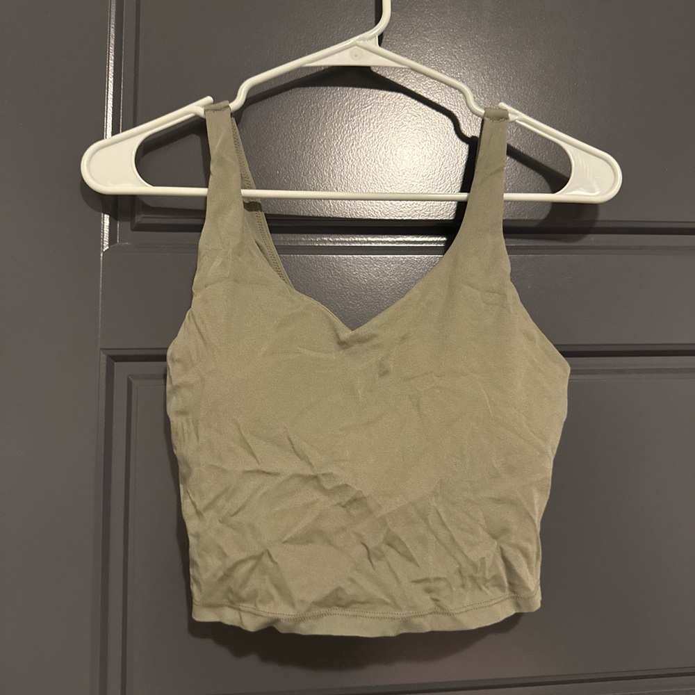 Olive Green Women's Crop Top